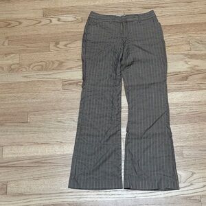 Express Gray Pinstripe Boot Cut Pants